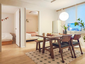 StayGachi 4min from Myeongil Station 1parking lot 7min by airport bus 6people 1st floor LotteWorld KSPO DDP